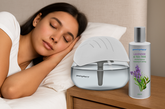 Sleep & Serenity Bundle – Goodsphere Original Device + Lavender & Tea Tree Essence (250ml)