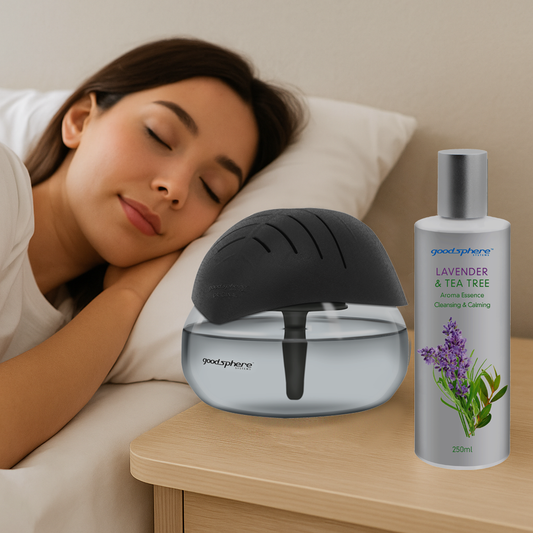 Sleep & Serenity Bundle – Goodsphere Original Device + Lavender & Tea Tree Essence (250ml)