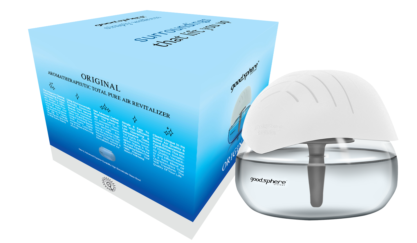 Goodsphere Original - Air Purifier + Aroma Diffuser + Ionizer + Humidifier Effect – Cool Grey