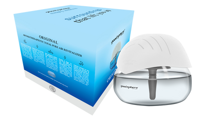 Goodsphere Original - Air Purifier + Aroma Diffuser + Ionizer + Humidifier Effect – Cool Grey